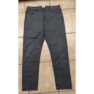 FLINT AND TINDER Pants Mens 34x30 Gray Tapered Fit Chino Stretch Huckberry
